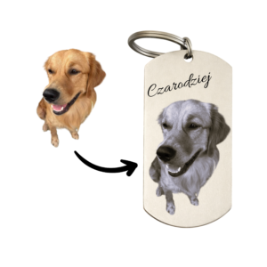 Pupil Ze Zdjęcia Na Breloku (srebrny/złoty) - ZDJĘCIE