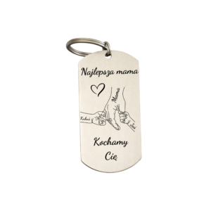 Personalizowany brelok dla mamy „Najlepsza Mama” z imionami dzieci