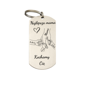Alternative view of Personalizowany brelok dla mamy „Najlepsza Mama” z imionami dzieci