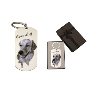 Alternative view of Pupil Ze Zdjęcia Na Breloku (srebrny/złoty) - ZDJĘCIE