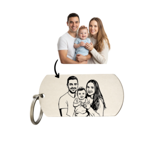 Brelok Z Twojego Zdjęcia Gruba Linia - OBRYS